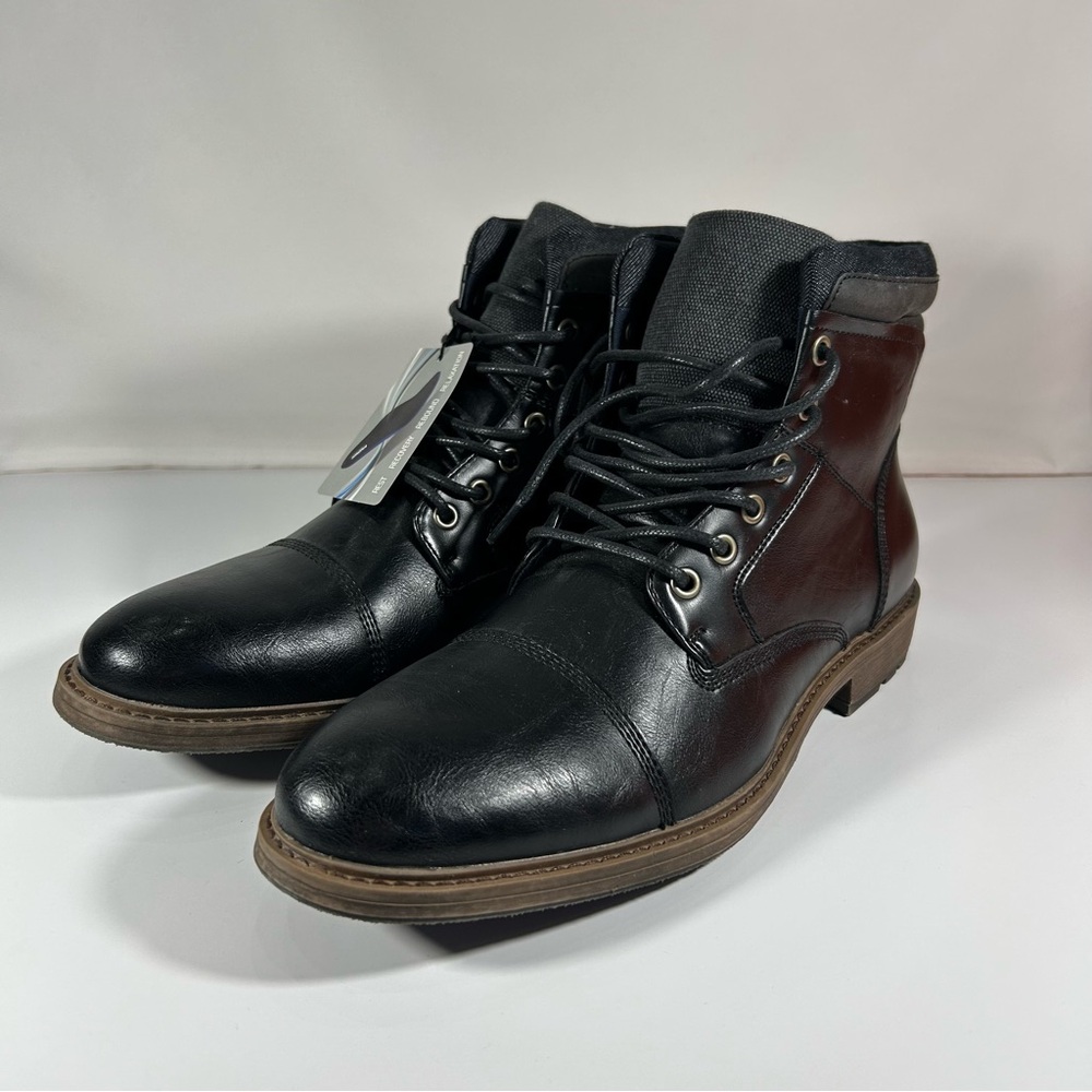 Black Leather Men's Boots